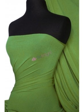 Viscose Rayon 4 Way Stretch Jersey Fabric- Fern Green Q300 FGR