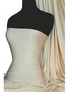 Viscose Rayon 4 Way Stretch Jersey Fabric- Light Stone Q300 LTSTN