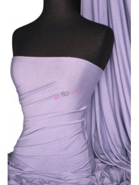 Viscose Rayon 4 Way Stretch Jersey Fabric- Lilac Q300 LIL