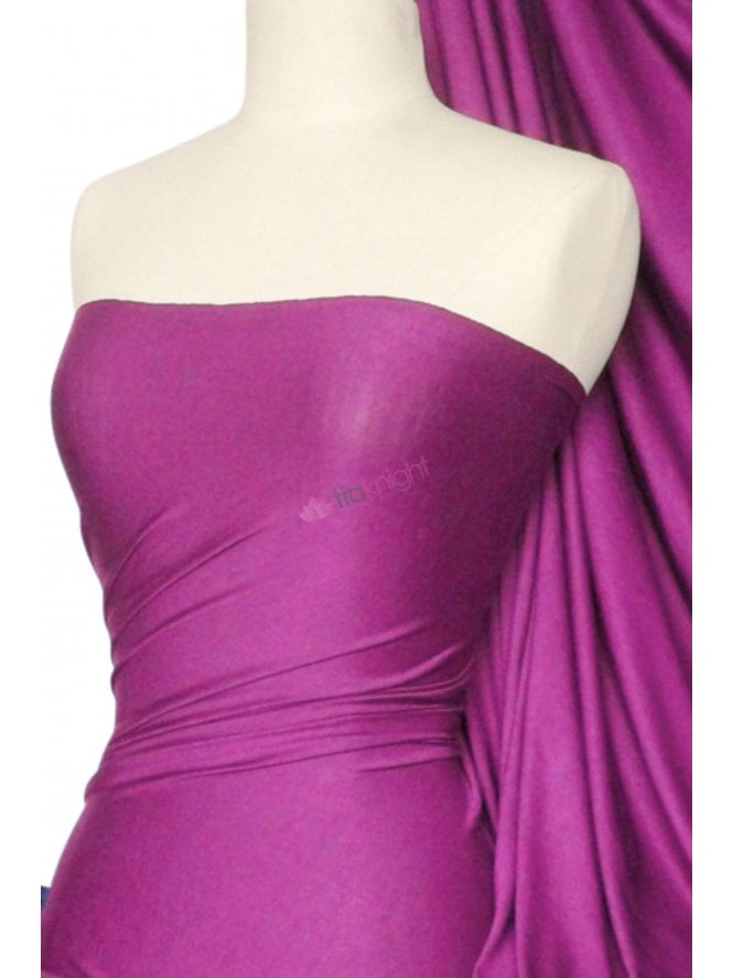 Viscose Rayon 4 Way Stretch Jersey Fabric- Magenta Q300 MGT