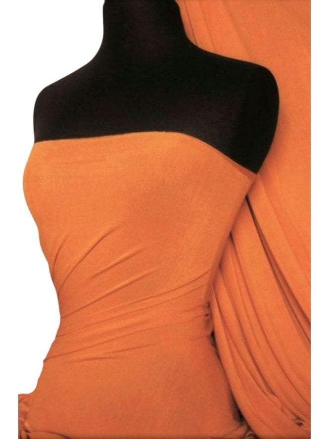 Viscose Rayon 4 Way Stretch Jersey Fabric- Melocoton Q300 MELO