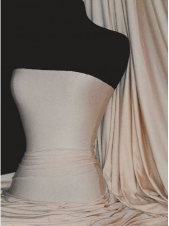 Viscose Rayon 4 Way Stretch Jersey Fabric- Natural Stone Q300 NSTN