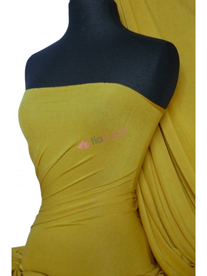 Viscose Rayon 4 Way Stretch Jersey Fabric- Olive Q300 OLV