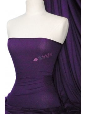 Viscose Rayon 4 Way Stretch Jersey Fabric- Purple Q300 PPL
