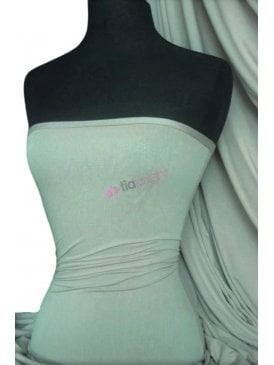 Viscose Rayon 4 Way Stretch Jersey Fabric- Sage Q300 SGE