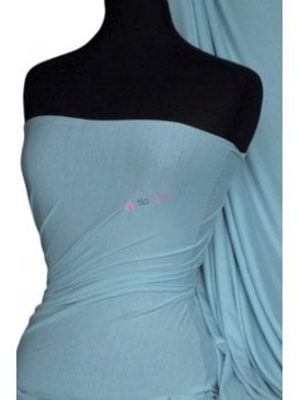 Viscose Rayon 4 Way Stretch Jersey Fabric- Sky Blue Q300 SKBL
