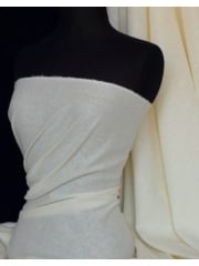 Washed Linen Medium Weight Shimmer Dress Fabric Material- Ivory Q312 IV