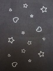 White Assorted Star/Heart Iron-On Rhinestuds