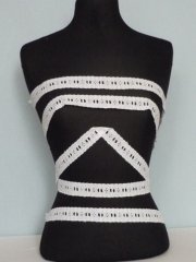 White Broderie Design Trimming