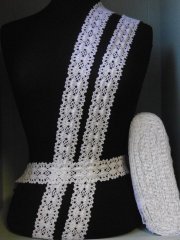 White Cotton Crochet Trim