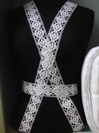 White Cotton Crochet Trim