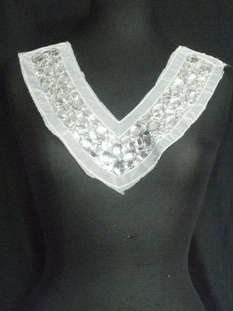 White Diamond Rhinestone Net Neck Piece