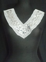 White Diamond Rhinestone Net Neck Piece