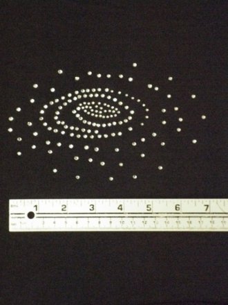 White Galaxy Diamanté Iron-On Rhinestud