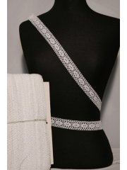 White Oval Cotton Crochet Trim