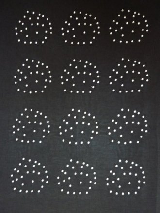 White Rain Drop Iron-On Rhinestud