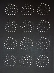 White Rain Drop Iron-On Rhinestud