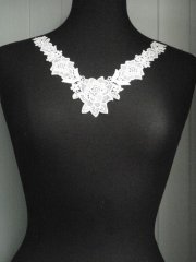 White Rose Lace Neck Piece