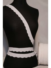 White Scalloped Lace Trimming