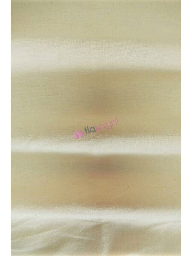 Woven 100% Cotton Non-Stretch Fabric- Ivory Cream SQ91 IVCRM
